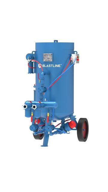 300 Ltr Pneumatic Double Chamber Blast Machine