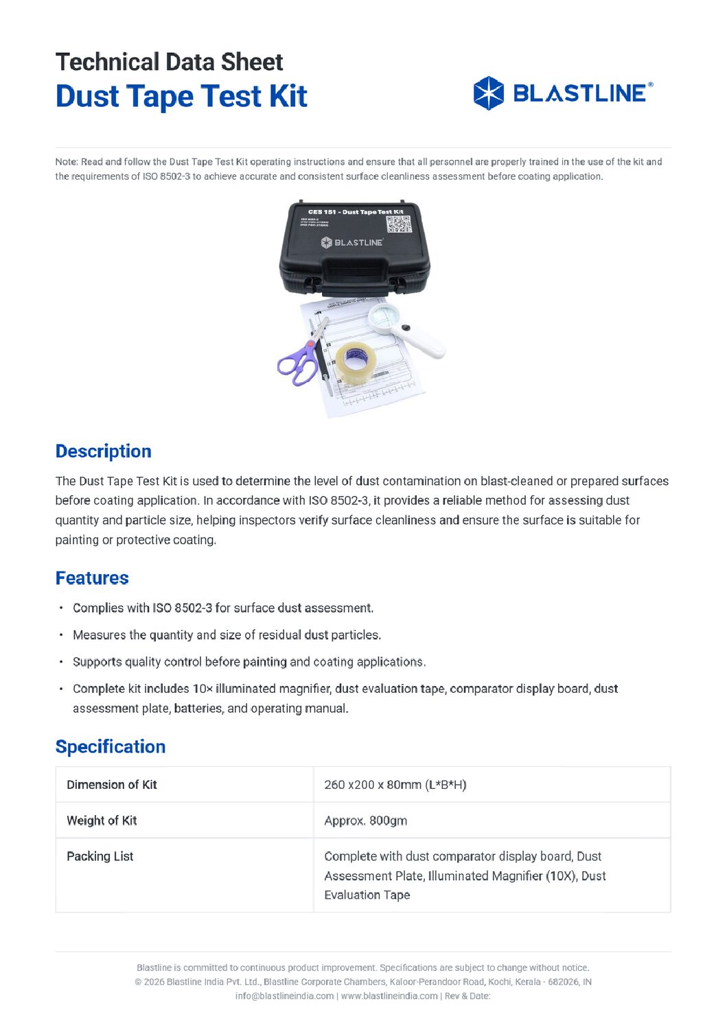 Dust-Tape-Test-Kit - TDS - website